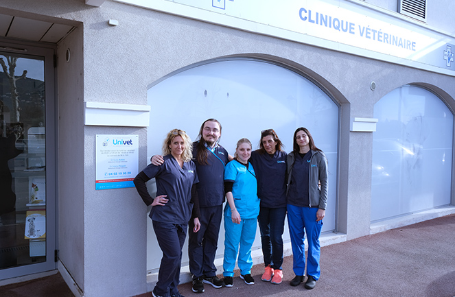 Clinique veterinaire Univet La Roquette sur Siagne Equipe